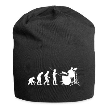 Drummer Schlagzeug Outfit - Jersey-Beanie - Schwarz - Vorne