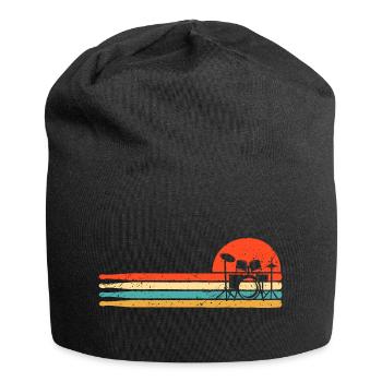 Retro Drums Musician Drummer - Jersey Beanie - black - Front