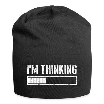I'M THINKING Loading Gaming Computer Humor - Jersey-Beanie - Schwarz - Vorne