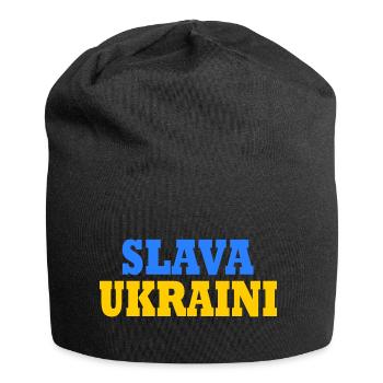 Slava ukraini - Jersey-Beanie - Schwarz - Vorne