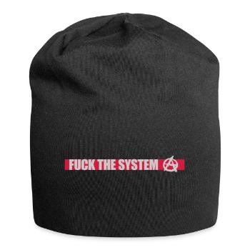 Fuck the system anarchy - Jersey Beanie - black - Front