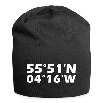 Coordonnées de Glasgow - Bonnet en jersey - noir - Devant