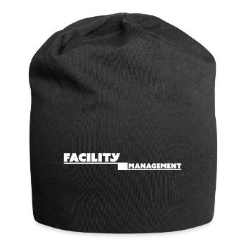 facility management tshirt black - Jersey Beanie - black - Front