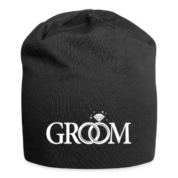 Groom Cool Matching Couple Wedding Party Mariage - Bonnet en jersey - noir - Devant