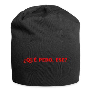 Wie geht es dir, Kumpel? Spanisch Sprache - Jersey-Beanie - Schwarz - Vorne