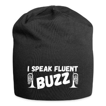 Marching Band Mellophone Musician - Jersey Beanie - black - Front