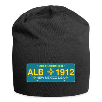 New Mexico Nummernschild Albuquerque - Jersey-Beanie - Schwarz - Vorne