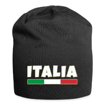 Italy, Italian flag, Italia - Jersey Beanie - black - Front
