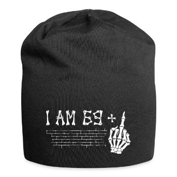 J’ai 69 ans et majeur - 70e anniversaire - Bonnet en jersey - noir - Devant