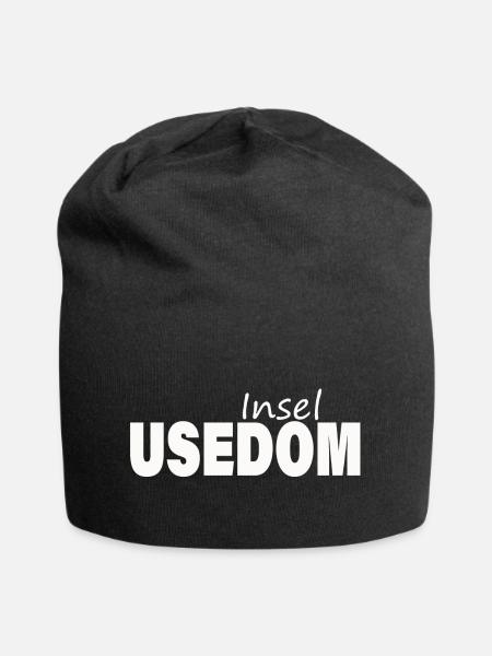 USEDOM - Jersey-Beanie - Schwarz