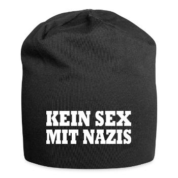 kein sex mit nazis - Jersey-Beanie - Schwarz - Vorne