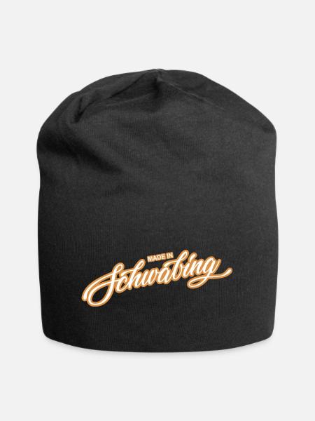 Schwabing - weil´s Deine Hood ist! - Jersey-Beanie - Schwarz
