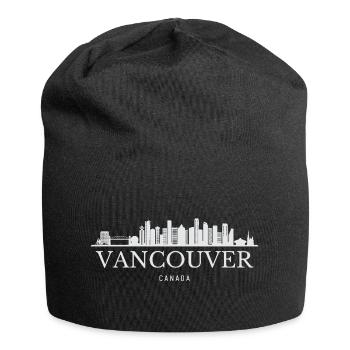 Vancouver Skyline, Vancouver, Kanada - Jersey-Beanie - Schwarz - Vorne
