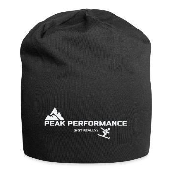 Performance optimale - Pas vraiment | Humour de ski - Bonnet en jersey - noir - Devant