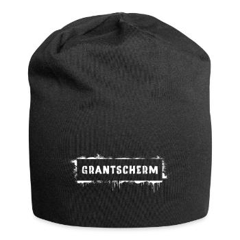 Grantscherm – Viennese dialect saying Grantig - Jersey Beanie - black - Front
