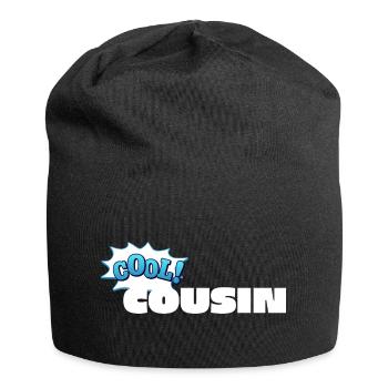 Cool Cousin Statement-Design für den Cousin - Jersey-Beanie - Schwarz - Vorne
