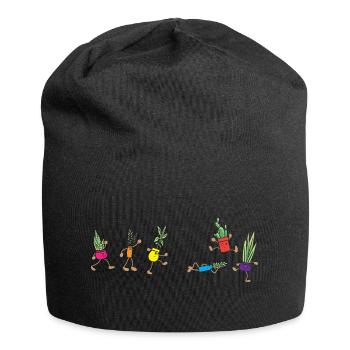 Botaniker - Jersey-Beanie - Schwarz - Vorne