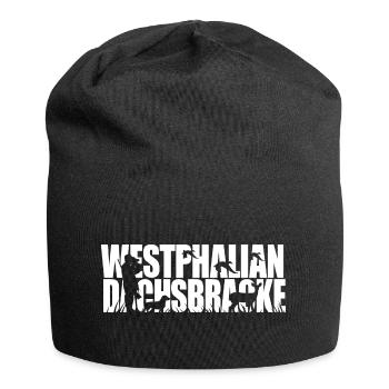 DACHSBRACKE WESTPHALIEN Script de chien de chasse Wilsigns - Bonnet en jersey - noir - Devant