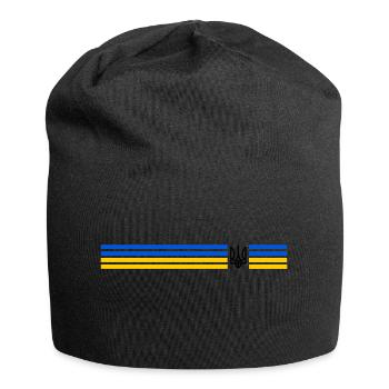 UKRAINE Sportlich - Jersey-Beanie - Schwarz - Vorne