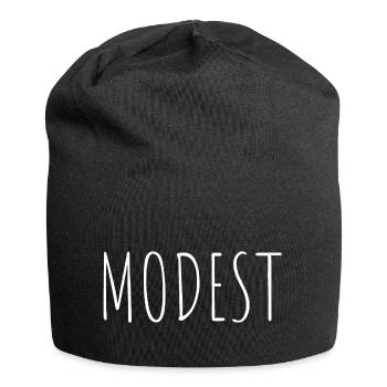 modest - Jersey-Beanie - Schwarz - Vorne