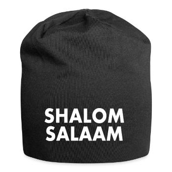 Shalom salaam - Bonnet en jersey - noir - Devant