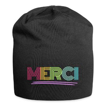 MERCI - A thank you - Jersey Beanie - black - Front