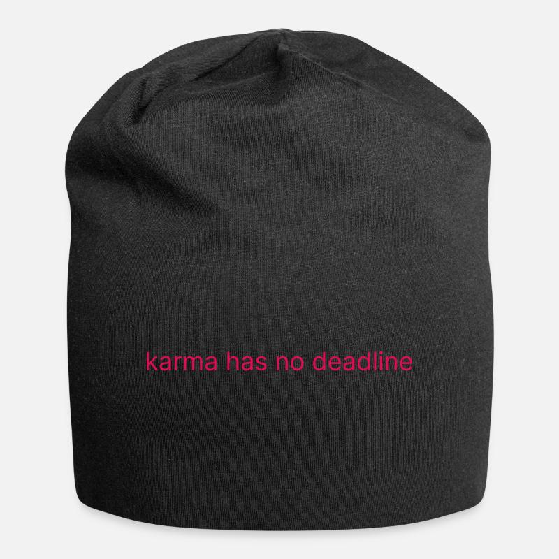Le karma n’a pas de date limite - Bonnet en jersey - noir