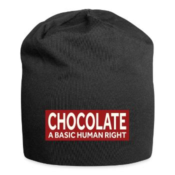 LE CHOCOLAT, UN DROIT HUMAIN FONDAMENTAL - Bonnet en jersey - noir - Devant