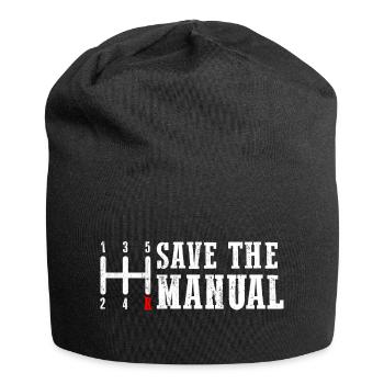 Économisez l’hommage au changement de vitesse manuel - Bonnet en jersey - noir - Devant