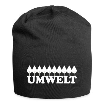 ENVIRONNEMENT - Bonnet en jersey - noir - Devant