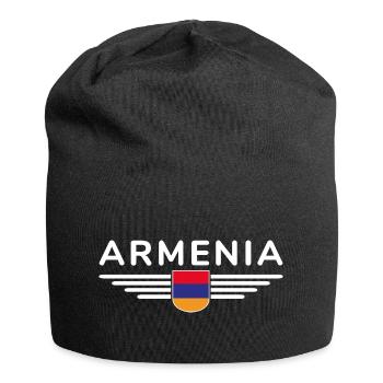 Armenien Fanartikel – Kultur erleben - Jersey-Beanie - Schwarz - Vorne