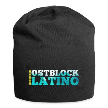Ostblock Latino Kasache Kasachstan Geschenk - Jersey-Beanie - Schwarz - Vorne