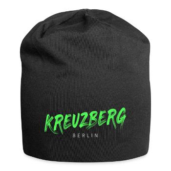 Kreuzberg Stadtteil in Berlin Deutschland Souvenir - Jersey-Beanie - Schwarz - Vorne