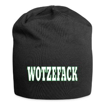 Wotzefack - What the fuck - Jersey Beanie - black - Front