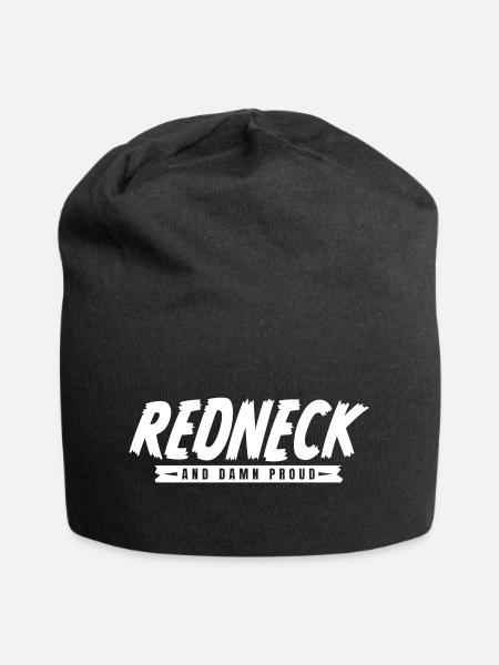 Redneck Proud (white) - Jersey-Beanie - Schwarz