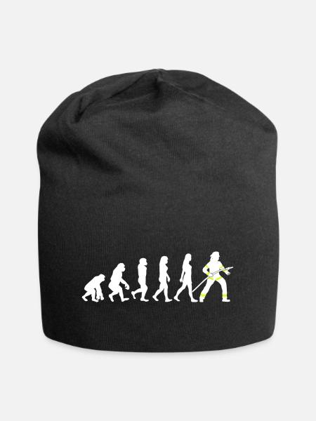 Feuerwehrfrau Damen Feuerwehr Evolution - Jersey-Beanie - Schwarz