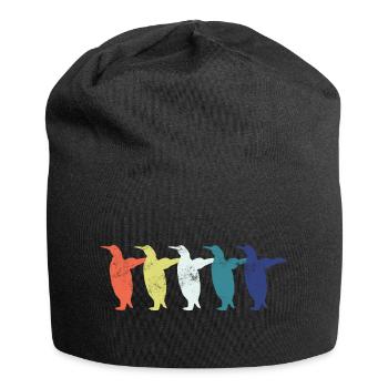 Pinguin Pinguine - Jersey-Beanie - Schwarz - Vorne