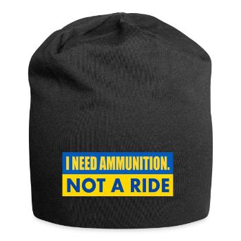 I need ammunition not a ride - Jersey Beanie - black - Front