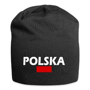 Polen - Jersey-Beanie - Schwarz - Vorne