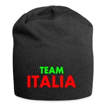 Italien - Jersey-Beanie - Schwarz - Vorne