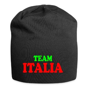 Italien - Jersey-Beanie - Schwarz - Vorne