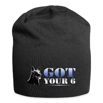 Hund Design – Polizeihund Hundesport - Jersey-Beanie - Schwarz - Vorne