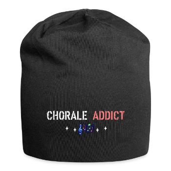 Chorale addict - Bonnet en jersey - noir - Devant