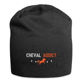 Horse addict - Jersey Beanie - black - Front