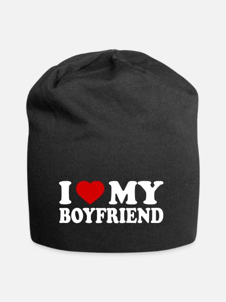 I love my boyfriend - Jersey-Beanie - sort