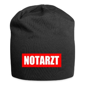 Notarzt - Jersey-Beanie - Schwarz - Vorne
