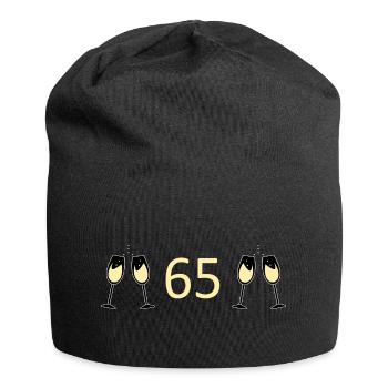 65e anniversaire 65e anniversaire 65 Numéro 65 - Bonnet en jersey - noir - Devant