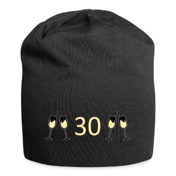 30th Birthday 30th Anniversary - Jersey Beanie - black - Front