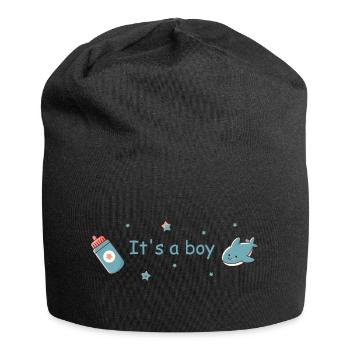 It's a Boy Baby Geburt Junge Design - Jersey-Beanie - Schwarz - Vorne