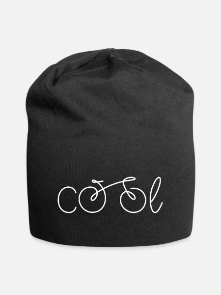 Lustige Fahrrad Sprüche - Jersey-Beanie - Schwarz